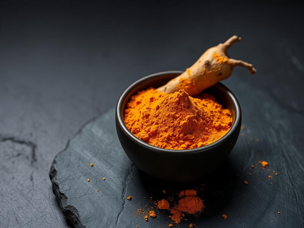 Turmeric Pur (Curcuma longa) — fotografie reală de produs